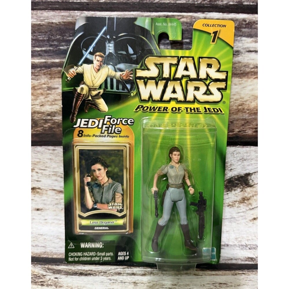 2000 Star Wars LEIA ORGANA GENERAL Jedi Force File Power Of The Jedi Figure NEW